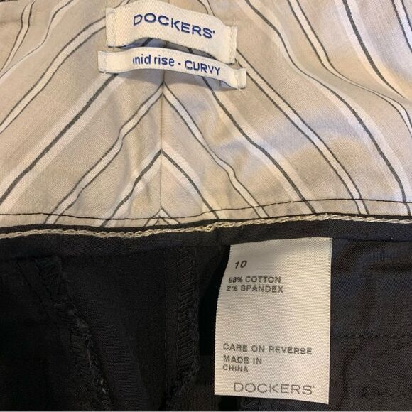 Dockers mid rise curvy black pants - Picture 5 of 8